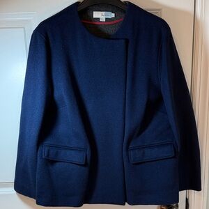 Boden Navy Wool Blend Blazer